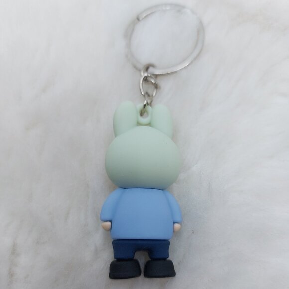 2/$19 Labubu blue strip shirt keychain - Picture 2 of 6